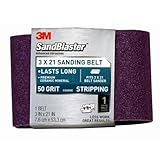 3M SandBlaster 9193NA 3-Inch by 21-Inch 50-Grit Sanding Belt [並行輸入品]