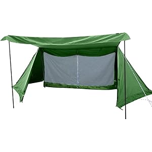 Soomloomミリタリーテント 軍幕 パップテント一人用 TC素材 ポリコットン防風防雨 タープスペース コンパクト…