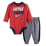 ナイキ（ナイキ） HNBYロンパース NVY 56C602-695 （レッド×ネイビー/７５/Jr）