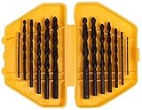 13 Piece Drill Bit Set in a Convenient Carrying Case - Sizes:1/16, 5/64, 3/32, 7/64, 1/8, 9/64, 5/32