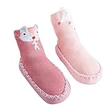 C-Weiwei ベビー ソックスシューズ 靴下 赤ちゃん シューズ ギフト 出産祝い かわいい 子供 軽い 軽量 室内履き 男の子 女の子 柔らかソール ルームウェア ハイソックスタイプ 2ペアセッ
