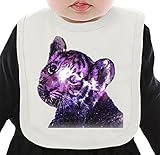 Galaxy Baby Tiger ネクタイを有する有機ビブ Medium