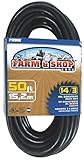 Prime Wire & Cable EC532730 50-Foot 14/3 SJTOW Farm and Shop Extension Cord, Black [並行輸入品]