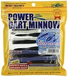 エコギア(Ecogear) ワーム パワーダートミノー 90#420 駿河ブラックシルエット