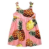 (プタス)Putars ベイビー服 子供服 女の子 ワンピース ドレス キャミソール パイナップル柄 可愛い オシャレ プリンセス 通園 発表会 旅行 記念日 プレゼント 3-7歳
