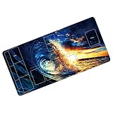 GENESIS プレイマット カードゲーム TCG リモート デスクマット マウスパッド 上質 厚手 3way 水 海 ppn97