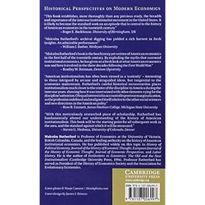 The Institutionalist Movement in American Economics, 1918–1947: Science and Social Control (Historical Perspectives on Modern Economics)