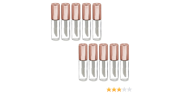 Amazon Co Jp グロス 容器 ゴシレ Gosear 10個入り 1 2ml リップ容器 ミニ空詰め替えリップグロスバーム空リップグロス容器 クリアチューブボトル化粧品容器 黄金色 旅行用品 旅行小物 通販