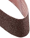 Norton 78072780451 Portable Abrasive Belt, Cotton Fiber Backing, Aluminum Oxide, 16 Length x 2-1/2 W