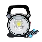 led投光器　led作業灯 18650電池2本内蔵 USB充電式　フラッドライト アウトドア応急ライト 軽量 防水加工 家庭電源でもOK 看板灯 集魚灯 キャンプ/夜釣り/農作業/防犯などに グレー