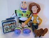 Disney Toy Story Plush Combo with Rare Collectible Metal Lunchbox With Woody, Buzz, and Jesse Plush 