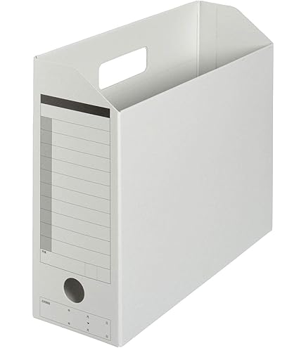Amazon | プラス ボックスファイル ダンボックス A4 横 ライトグレー