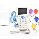 ZHIZAIBIDE(R) 英語スーパーハンドヘルドRfid NFCコピーライターライタークローナ9周波数+ 5Pcs 125khzカード+ 5Pcs 13.56mhz UID変更可能なカード [並行