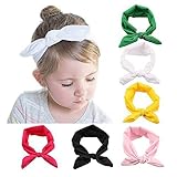 My Little Baby ®赤ちゃん女の子幼児用リボンヘッドバンドターバンカチューシャノットウサギHeadwear