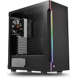 Thermaltake H200 TG RGB ミドルタワー型PCケース 強化ガラス フロントLEDバー搭載 CA-1M3-00M1WN-00 CS7632