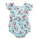 Kesoto 全4サイズ 赤ちゃんロンパース 花柄の ロンパース 女の子 新生児 誕生日パーティー 0-24M - 18〜24M
