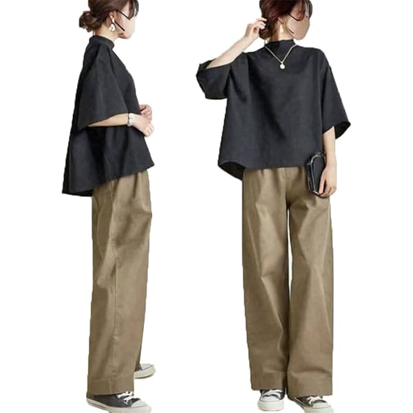 Amazon | [YINGDIE] レディース セットアップ シャツ ワイド