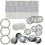 シャンディニー 缶バッジ パーツ 58mm 300個 ワッシャー付き 素材 フィルム ブリキシェル 艶面 光沢 ピンバック 作成 キット DIY 缶バッジマシーン用