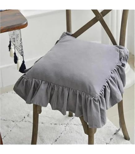 Amazon.co.jp: 座布団カバー 1枚 フリルシートクッションカバー