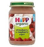 HiPP Organic Strawberry & Raspberry Yogurt 7+ Months 160g (Pack of 2) - ヒップ有機ストロベリー＆ラズベリーヨーグルト7+ヶ月16