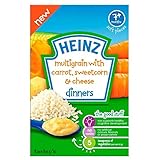 Heinz Multigrain with Carrot, Sweetcorn & Cheese Dinners 7mth+ (100g) ニンジンとハインツのマルチグレイン～スイートコーンとチーズデ
