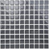 Tic Tacタイルピールとスティック壁タイルin Squareパールブラック 9.84 in. x 9.84 in. SQP02