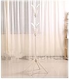 ソリッドウッドコートラックホールツリーハット財布ディスプレイスタンド、4レベル8フック (ミルキー)