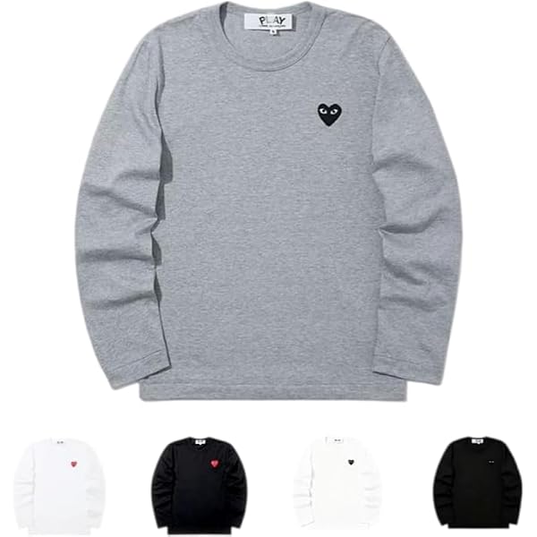 Amazon | [プレイ コムデギャルソン] Tシャツ 長袖 ロンT ブラック