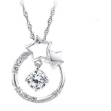 【シルバー925刻印】【クリスマスフェア】レディース ファッション アクセサリー ジュエリー ネックレス ペンダント 首飾り　星型 スター 銀 チェーン 丸型 女の子