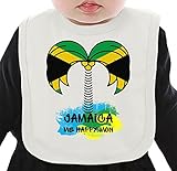 Jamaica Me Happy Mon ネクタイを有する有機ビブ Medium