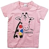 【初夏盛夏対応】 CHEEK ROOM(チイクルーム) 製品洗い加工済み42/2天竺きりん半袖Tシャツ 80cm/PK NO.B-480134