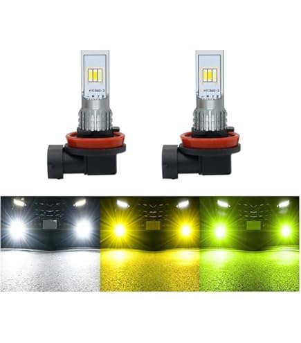 Amazon | H8 H11 H16 LED フォグランプ 6000K バルブ 3色切替 アクシオ