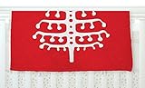 KESS InHouse Miranda Mol Deco Tree Red Holiday Fleece Baby Blanket 40 x 30 [並行輸入品]