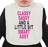 Classy sassy Slogan ネクタイを有する有機ビブ Medium