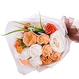 Sund ソープフラワー 枯れない 花束 ローズ　ギフト プレゼント せっけん 匂いが3カ月ぐらい続ける 玄関/オフィス/浴室に置く 鮮やか カラフル 結婚記念日 お見舞い 誕生日 退職　卒業 ボック