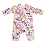 (ocean&ground)オーシャン＆グラウンド 長袖ロンパース 新生児 肌着 ロンパース 1620557 FLOWER DAYS ベビー 赤ちゃん ロンパース 女の子 男の子 ボディスーツ 肌着