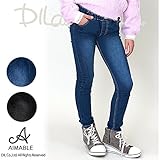 (エマーブル) AIMABLEスキニーパンツ/秋 120 ブルー