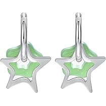 4℃　スター　星型　スターフープピアス セール】ニッケルフリー 星 スターフープピアス（ピアス（両耳用