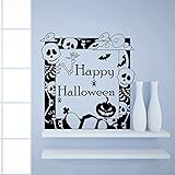 ハロウィンウォールステッカーパンプキンBat SkullホラーSpider属性Holiday Decor Kidsパニックルームウィンドウホームステッカーam160
