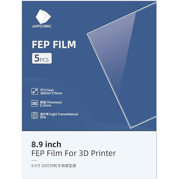 Amazon.co.jp: ANYCUBIC FEPフィルム 光造形 3Dプリンター用 260*175mm 