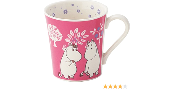 Amazon Co Jp Moomin ムーミン レトロフラワー マグカップ ピンク Mm392 11 ホーム キッチン