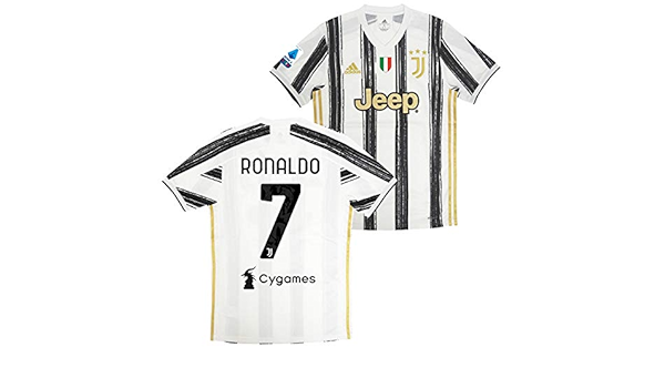 Adidas アディダス ユベントス 21 ホーム 半袖 ユニフォーム No 7 ロナウド セリエaフルパッチ Cygamesスポンサー付き Ei94 Cr7 Serie Full M Adidas アディダス スポーツ アウトドア Amazon