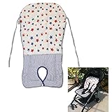 ベビーカー クッション 星柄 お家で洗える お手入れ簡単♪ ブルー