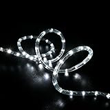 WYZworks 10' feet Cool White LED Rope Lights - Flexible 2 Wire Accent Holiday Christmas Party Decora