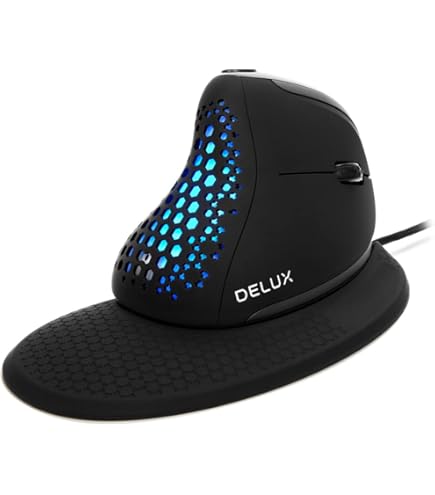 Amazon | DELUX Seeker エルゴノミクスマウス 無線、OLEDスクリーン、6