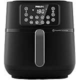 Philips 5000 Series Airfryer XXL, 7.2L (1.4Kg), 16-in-1 Airfryer, Wifi connected, 90% Less fat with Rapid Air Technology, Rec