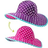 ラッフルバッツ 帽子 rufflebutts 日よけ ベビー帽子 ベビーハット リバーシブル ドット （サイズ：0-12m、カラー：Berry/Grape polka Dot） [並行輸入品]