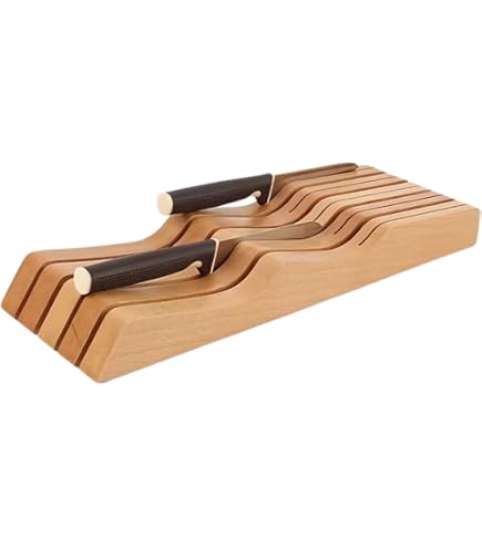 Amazon | seizar 包丁立て 木製 包丁スタンド 天然木 7本用 抗菌