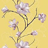 Peel & Stick Backsplash Floral Pattern Contact Paper Self-Adhesive Wallpaper 9176-1 : 1.96 Feet X 8.