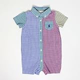 (ラルフローレン)Ralph Lauren チェック柄コットンショートオール (６ｍ（６０）) [並行輸入品]